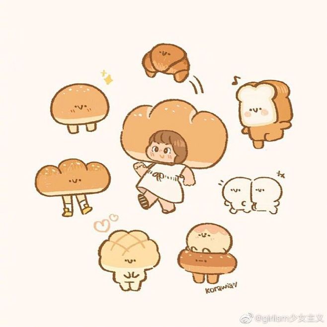 来自插画师KORAWIA的治愈系小插画
...