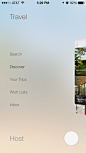 Airbnb iPhone custom navigation screenshot