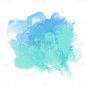 手绘-水彩渲染色块装饰元素贴纸8