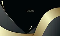 黑金背景 | 图源免费EPS |豪华黑暗几何抽象纹理。现代金色抽象背景非常适合封面、书籍设计、海报、传单、网站背景等。