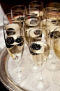 Champagne and Black Berries Art Deco drinks libations decoration 1920s Great Gatsby Party wedding roaring 20s vintage food spread cocktails cocktail theme: 