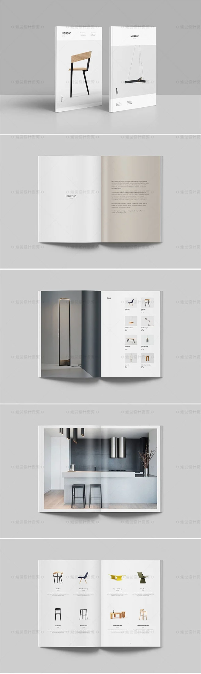 a4产品手册排版id模板室内设计家具椅子灯具画册indesign源文件-淘宝网-花瓣网
