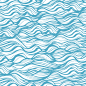 中国日式传统蓝色波浪祥云水纹纹理背景底纹花纹线条 AI矢量图案 (30)