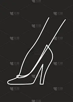 时尚海报与女性高跟鞋