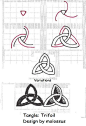 Trifoil-Tangle Pattern by molossus, who says Life Imitates Doodles, via Flickr: 
