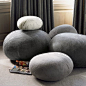 These floor poufs would be perfect in almost any nursery! #poufs #baby #nursery: