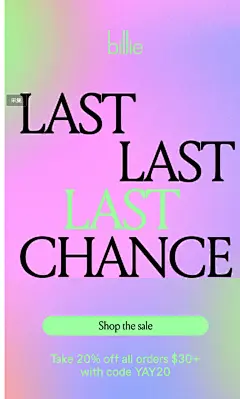 Billie: Sale extended for one day ONLY! | Milled