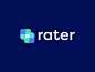 Rater Logo fintech finance interact platform algorithm rater rate tech icon brand minimal logodesign design branding logo