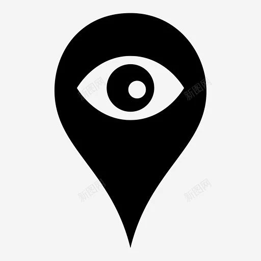地图标记瞳孔搜索 标志 UI图标 设计图片 免费下载 页面网页 平面电商 创意素材-花瓣网