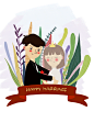 我亲爱的朋友新婚快乐~
