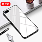 iPhone7玻璃壳苹果8手机壳7Plus新款硅胶八女款全包P防摔情侣七男-tmall.com天猫