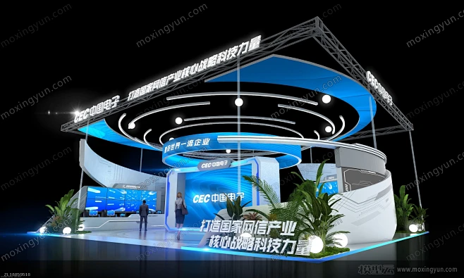 数博会展览展示展台模型展览模型-花瓣网