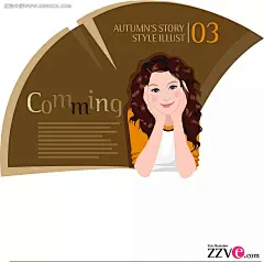 托着下巴的可爱女孩漫画AI|绘画设计|角色|卡通人物|卡通人物图片|漫画人物|人物插画|人物素材|人物图片|矢量人物|矢量图|手绘人物|水彩