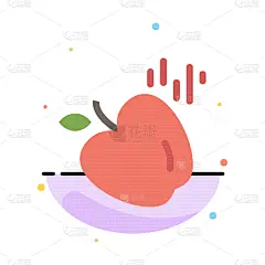 食品,科学,苹果,彩色图片,计算机图标,平坦的,抽象,简单背景,图书馆,堆