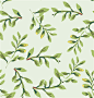 清新唯美绿色多肉植物仙人掌平铺背景图案 AI矢量设计素材 (8)