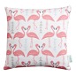 Mini Flamingo Flourish Cushion | Rosa & Clara Designs | Wolf & Badger