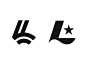 L星刻字l排版标识字母会标符号标记标志