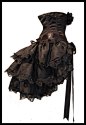Steampunk Bustle Skirt TO the DEVIL a DAUGHTER Victorian Decadence by Lovechild Boudoir