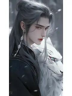 AI古风美男手机壁纸