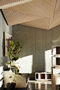 assemble studio features geometric origami ceiling(5BA30)