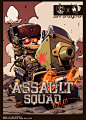 小弟的第一款涂装可动手办，与月心引力玩具@LunarGravityToys 合作的「Assault Squad 」突击者小队，系列首款「 B.A.01」战地突击者01号（不是Bad Ass 01号）coming soon…… ​​​​