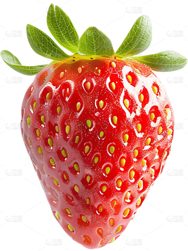 夏季果蔬通用正草莓元素素材