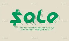 未来的原始字体，创意的圆形现代字母表，时髦的彩色字母从A到Z和数字从0到9，矢量插图10EPS