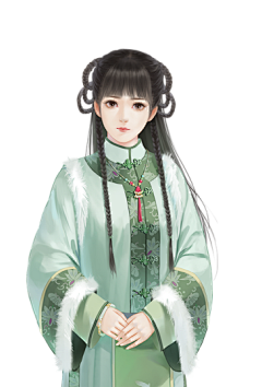 布依呐采集到【古风女单人已扣立绘】曲终,挽留,人散