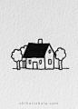 simple house drawing