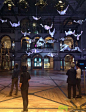 罗朋博物馆大厅悬挂的折纸鸟群装置艺术