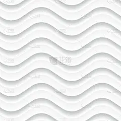 白色无缝背景面板与波浪纹理