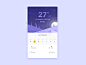 Weather app inspiration – Muzli -Design Inspiration : via Muzli design inspiration