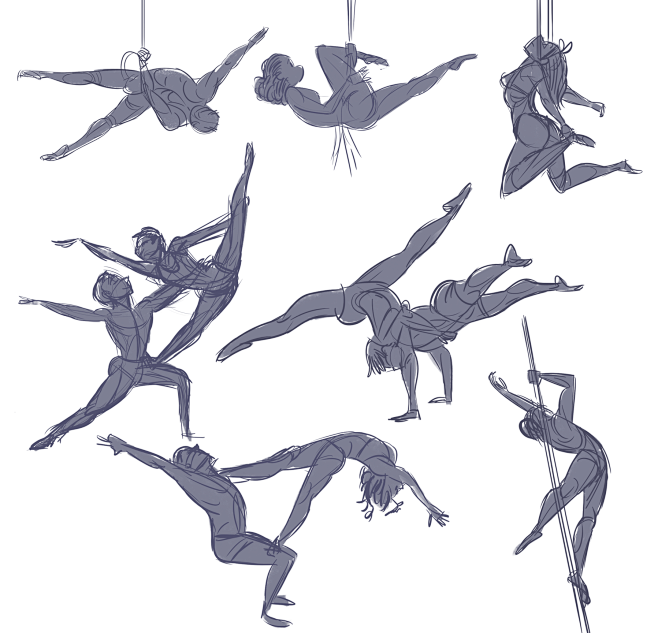欧美插画 人物女性男性人体结构
 动态 ...