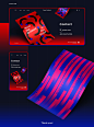 Super Gradient WebSite Concept Design : Super Gradient Brand WebSite Concept Design