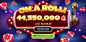 casino game sales ui ux marketing   promo Vegas lucky life graphic des