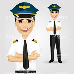 航空卡通人物  - 源文件下载【酷图网】航空,空姐,飞机,民航,飞机模型,航班,乘务人员,