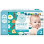 The Honest Company 76-Pack Size 2 Diapers In Trains & Breakfast Patterns