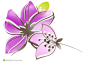 紫色花卉简笔图片素材-高清免费设计图片素材下载，现在加入素材公社即可参与传素材送现金活动