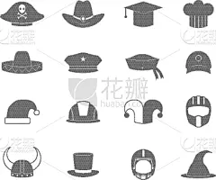 计算机图标,平坦的,棒球头盔,商务,计算机,背景分离,安全帽,技术,墨西哥,复古风格
