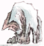 国画山石-山洞型假山石