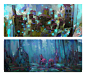 Practice Speed-painting, Gabriel Gomez : Personnel vis.dev. explorations and color sketches