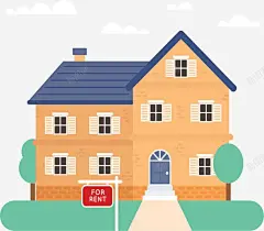 郊外洋楼出租出售 页面网页 平面电商 创意素材