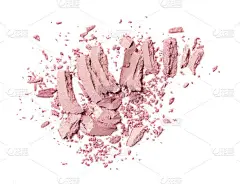 压碎粉红色的眼影