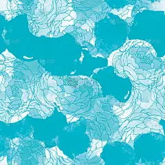 抽象画通用写意水彩与玫瑰无缝图案。背景、卡片、横幅、海报、封面、请柬、标题或宣传册的平面设计。手绘矢