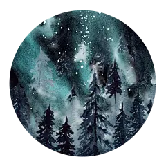 手绘未来科技科幻线框宇宙时光太空星球PNG设计插图素材