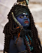 Dressed as lord Shiva . Pushkar Rajasthan