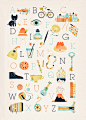 Poster abécédaire ABC alphabet - Sol Linero - LAffiche Moderne #采集大赛#