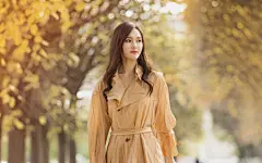 唐嫣户外优雅唯美写真桌面壁纸