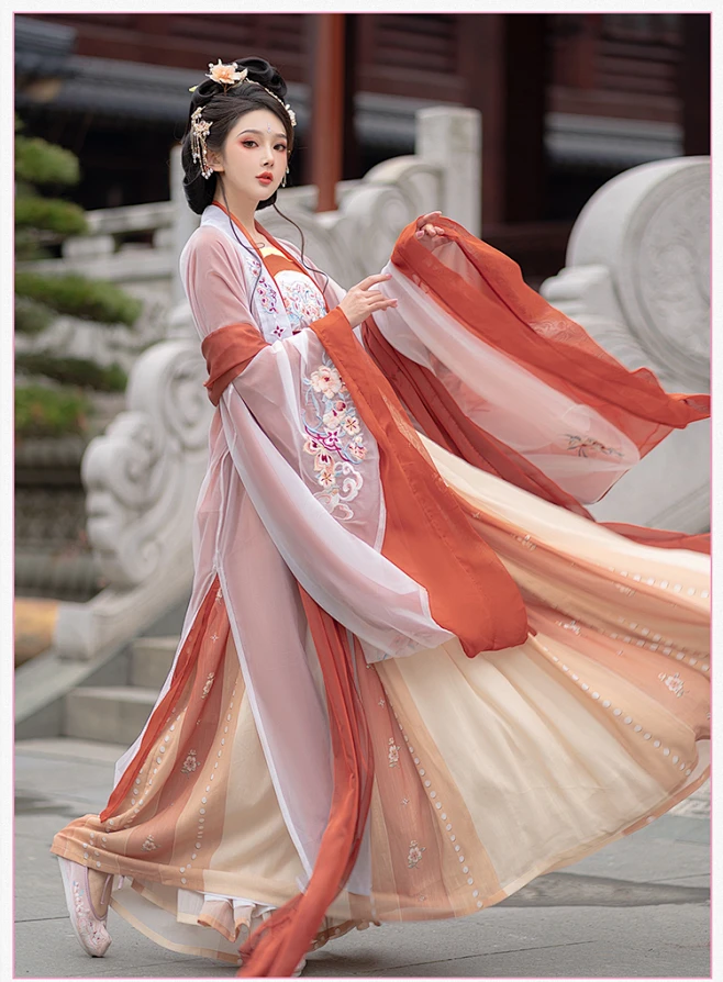 耀春妙佳人汉服女正品原创中国风古装唐制齐胸夏款唐风诃子裙春季-tmall.com天猫-花瓣网