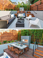 Backyard Design Ideas - When designing your backyard, no matter how large or small, it is important to have clearly defined areas, and one way you can create this, is by using height or different levels. This backyard uses different levels to create space